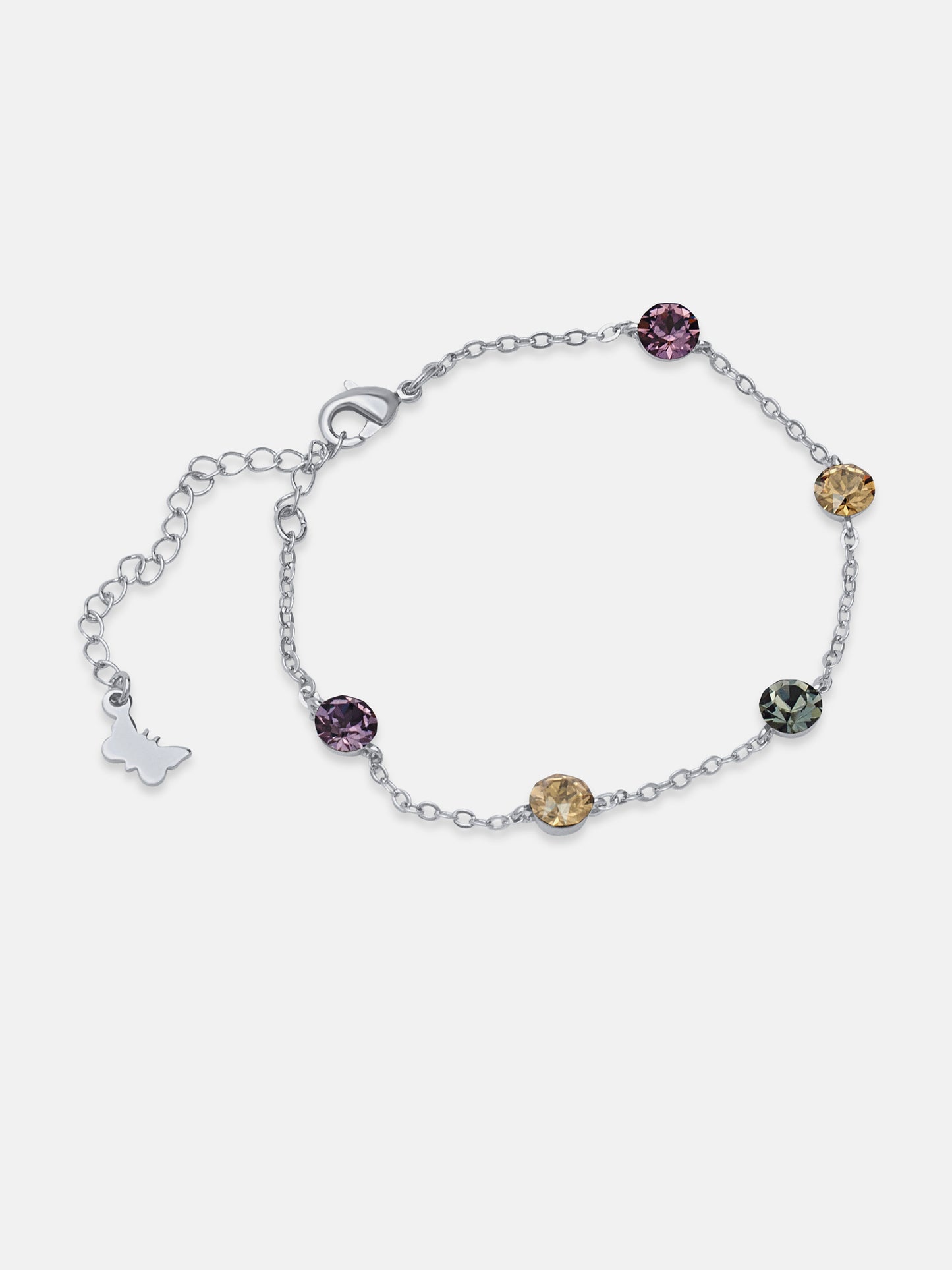Purple Shades Swarovski Crystal Bracelet