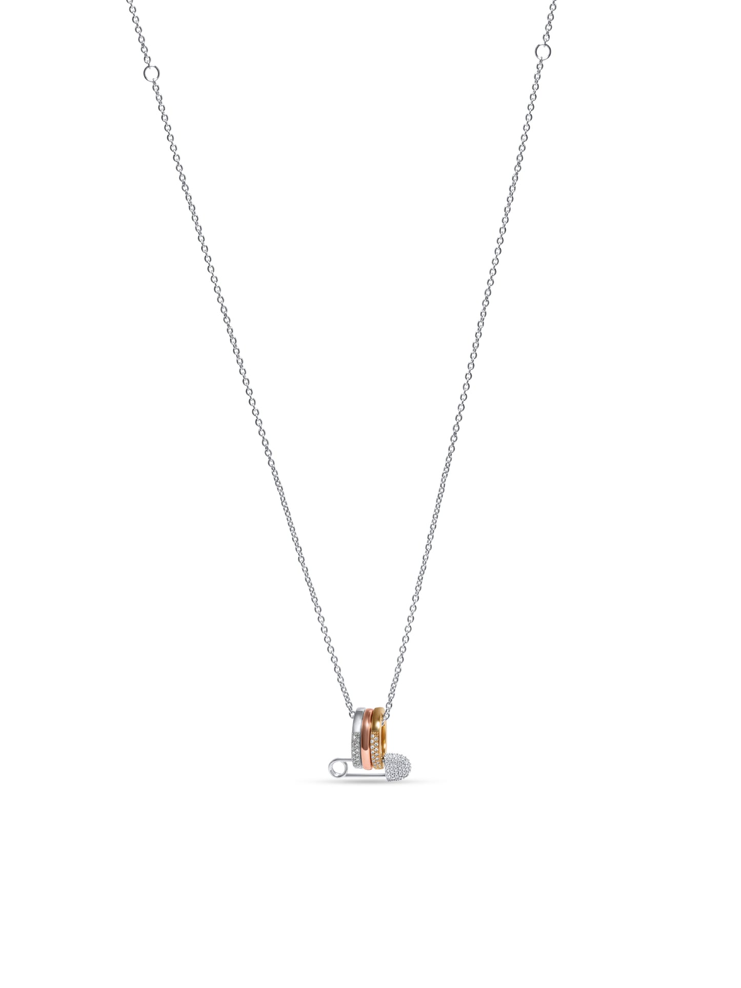 Interlace Triple Ring in Pin Pendant