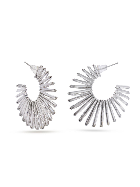 Silver Rays Earrings