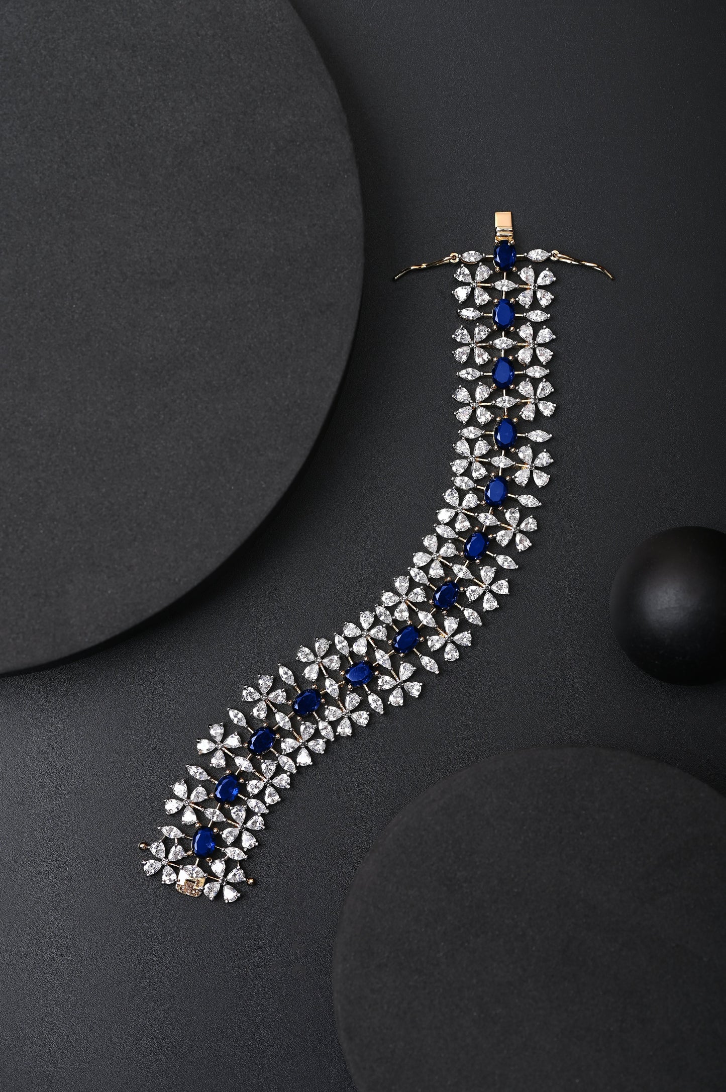Sapphire Studded Zircon Bracelet