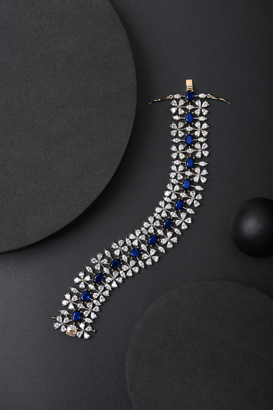 Sapphire Studded Zircon Bracelet