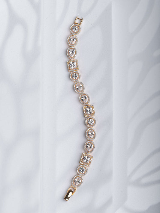 Multi Shape Diamond Tennis Bracelet