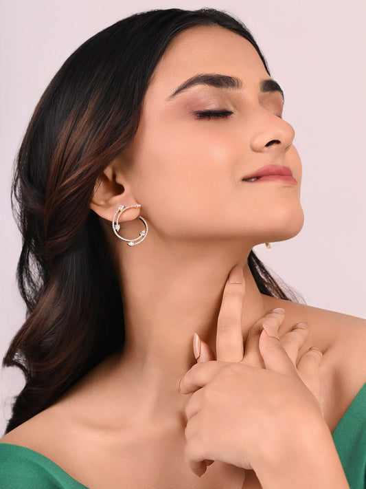 Diamond Twister Earring