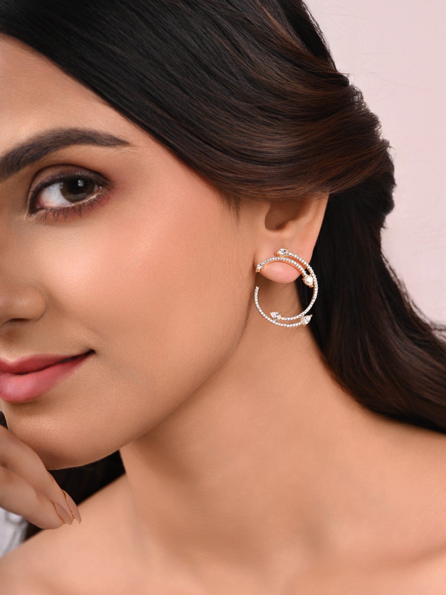 Diamond Twister Earring