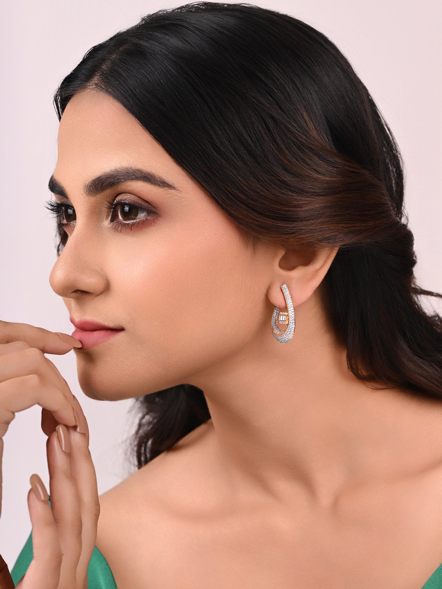 Italian Hook Shape Earrings