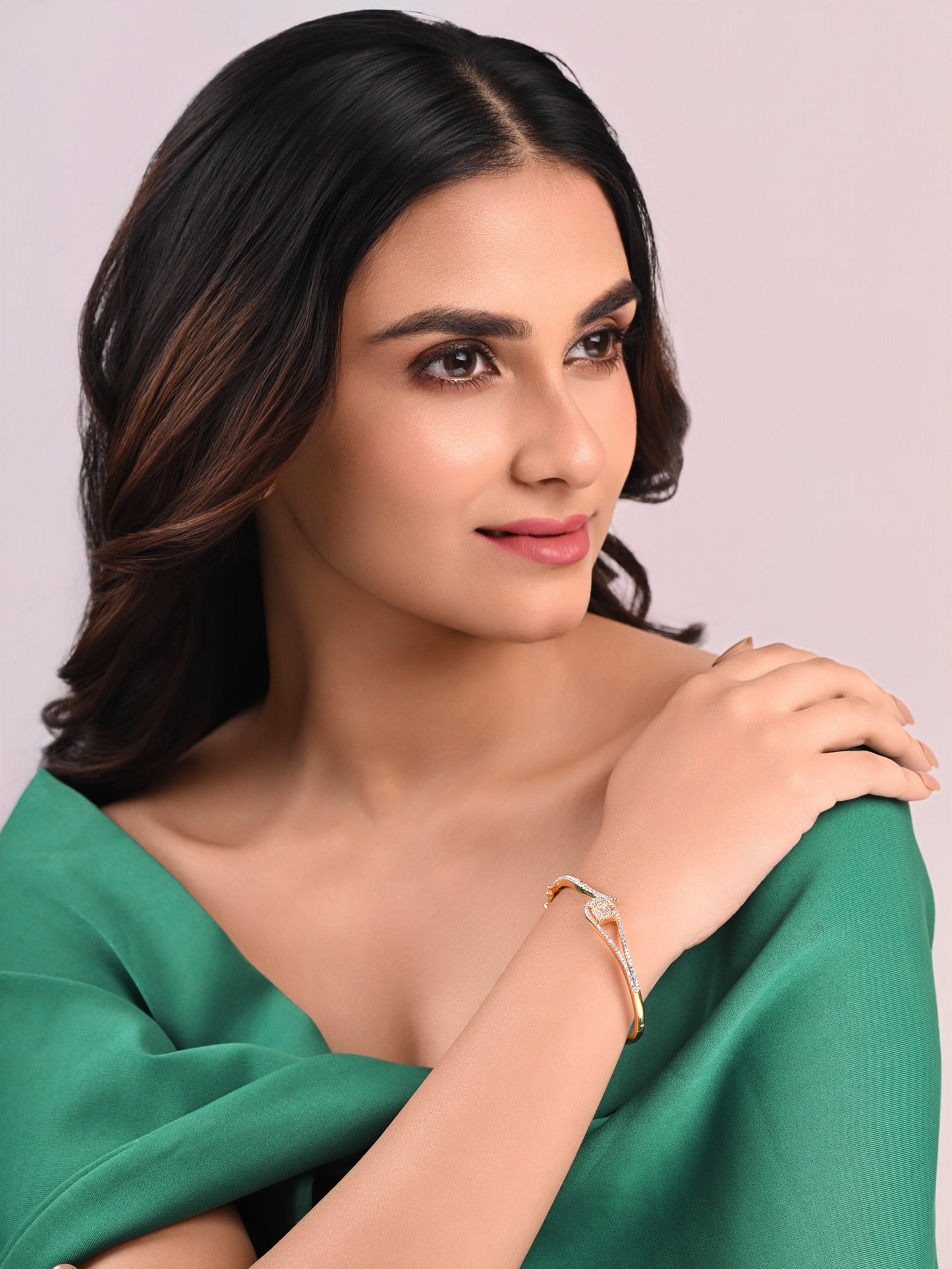 Diamonds in a Loop Bracelet