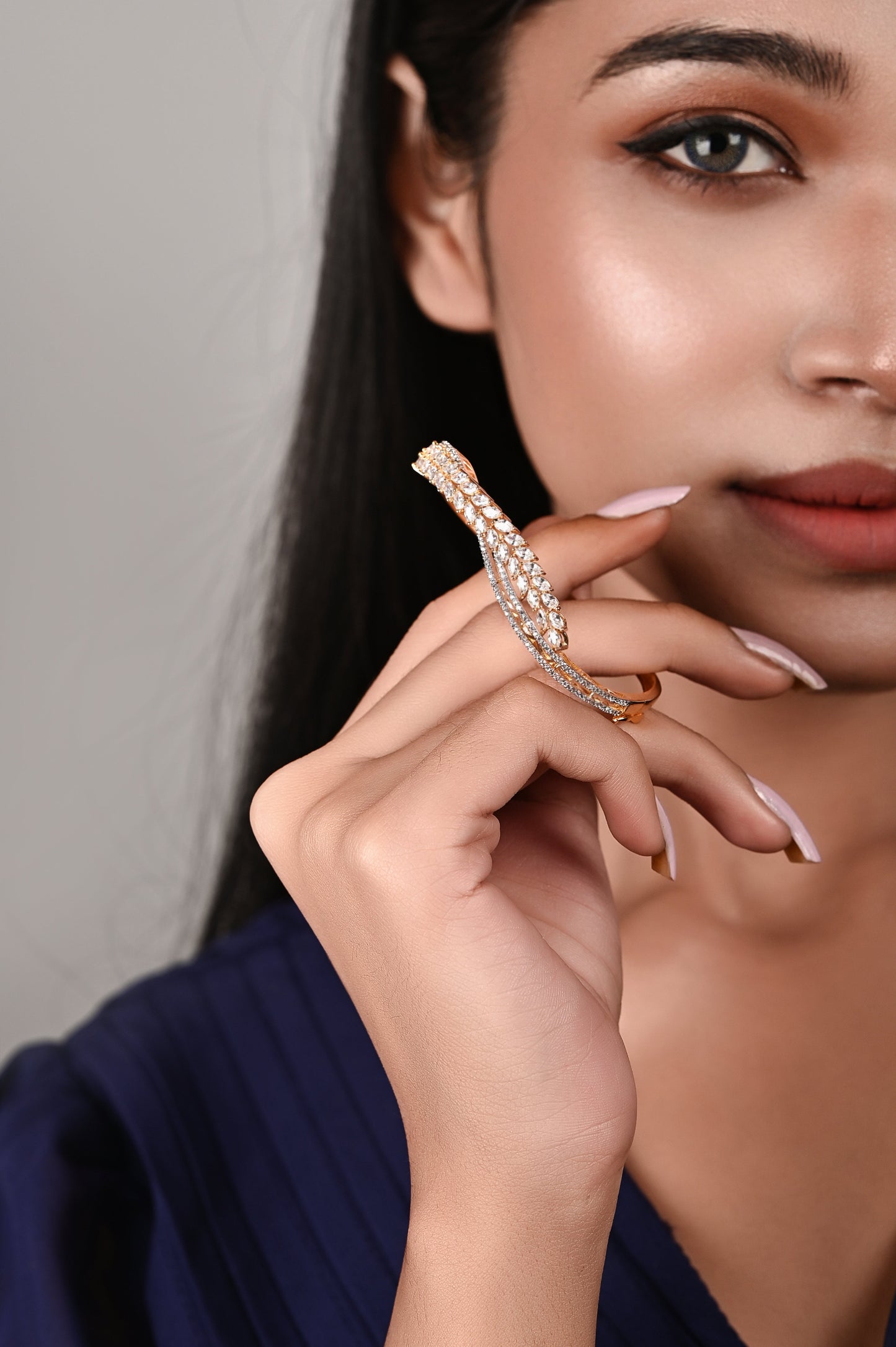 Designer Diamond Looking Zirconia Bracelet