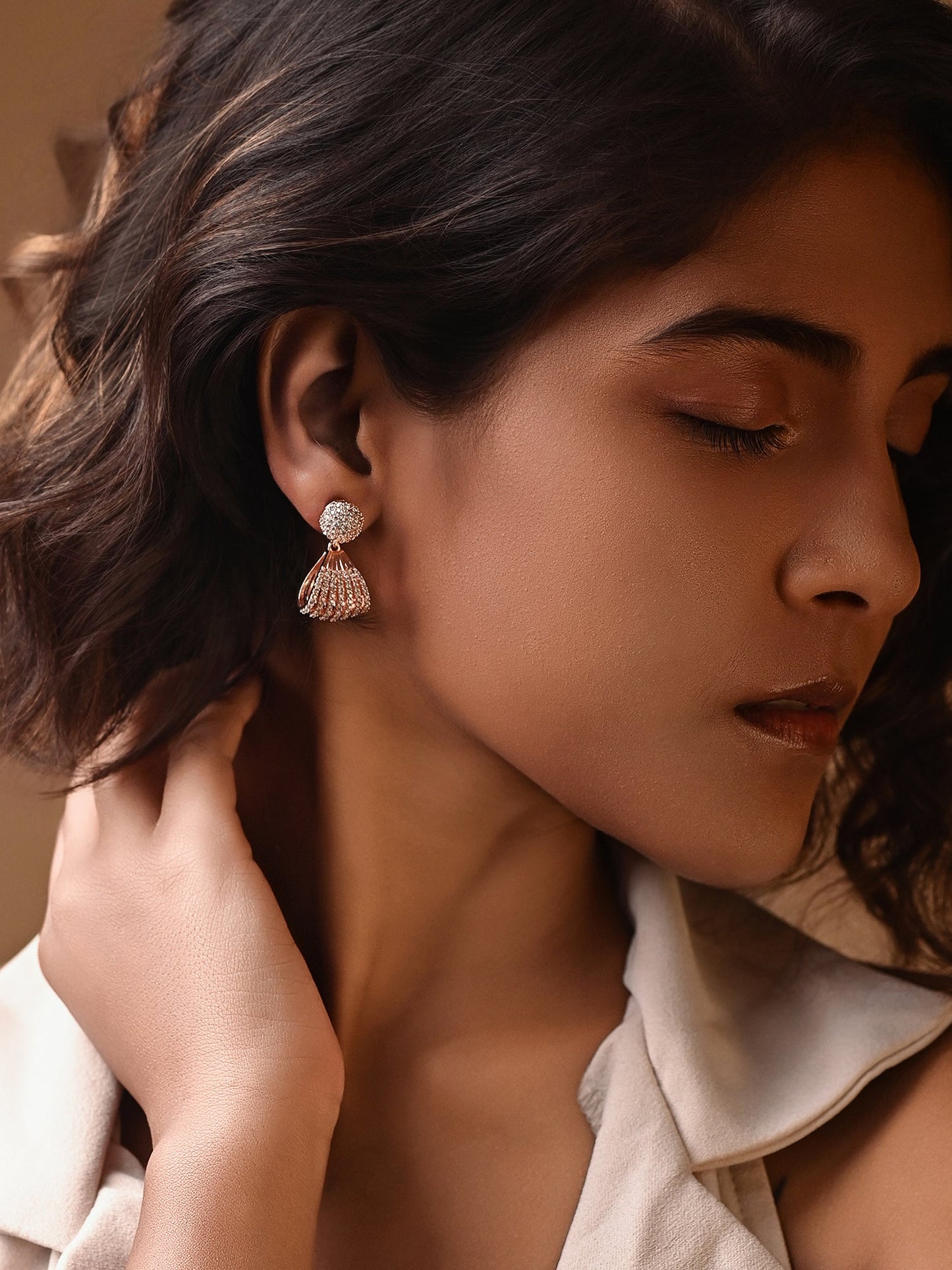 Italian Rosegold Earring