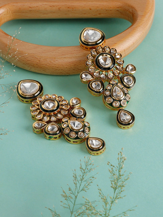 Simple Jadau Earrings