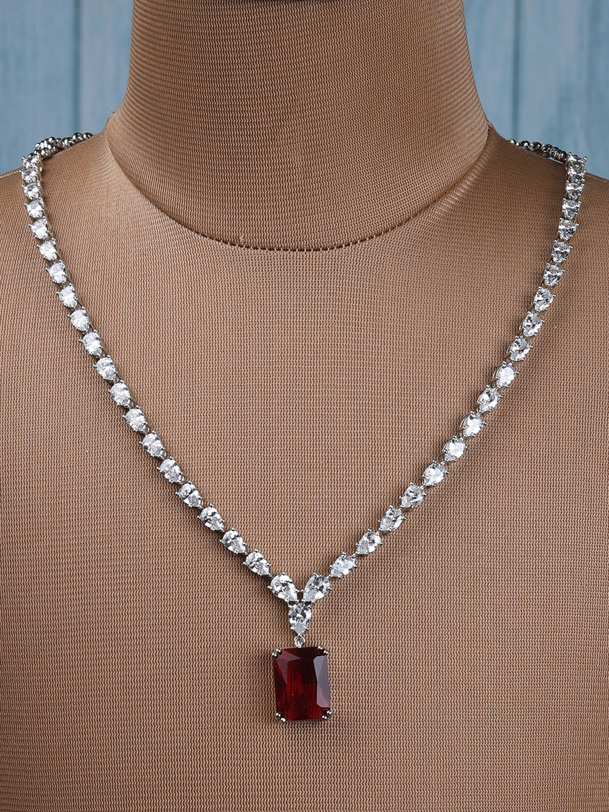 Ruby Necklace Set