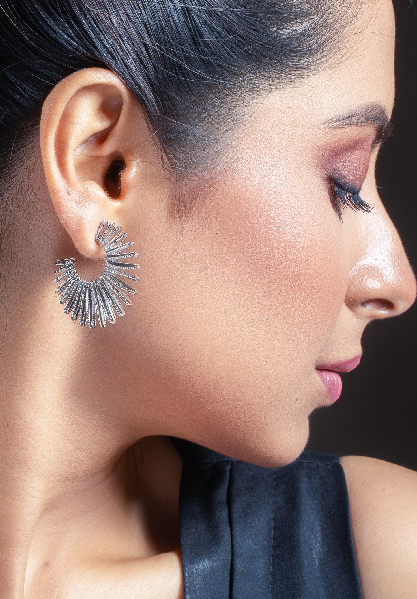 Silver Rays Earrings