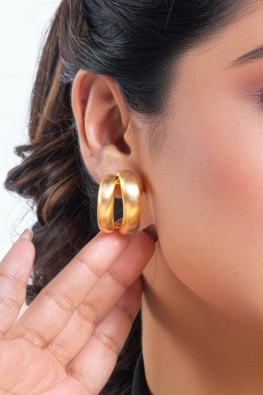 Dual Circle Hoop Earrings