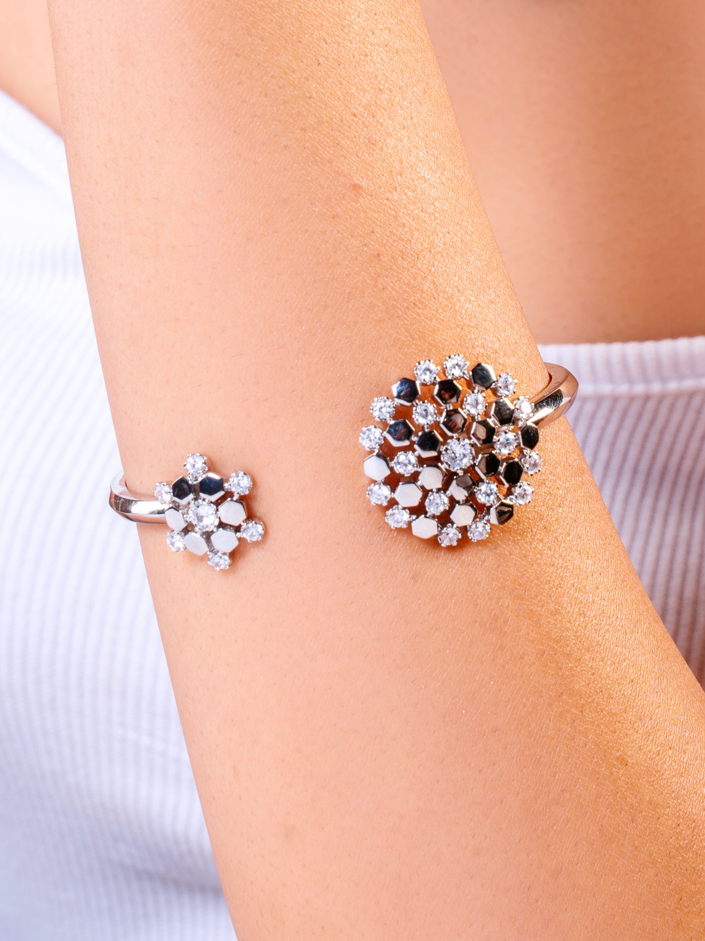 Honey Comb Diamond Bracelet