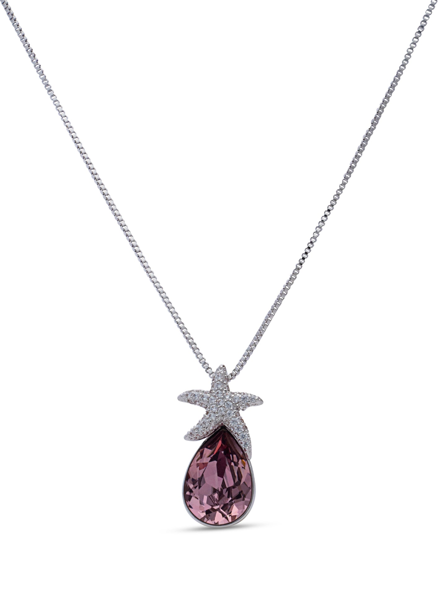 Swarovski Crystal Drop with Star Pandant