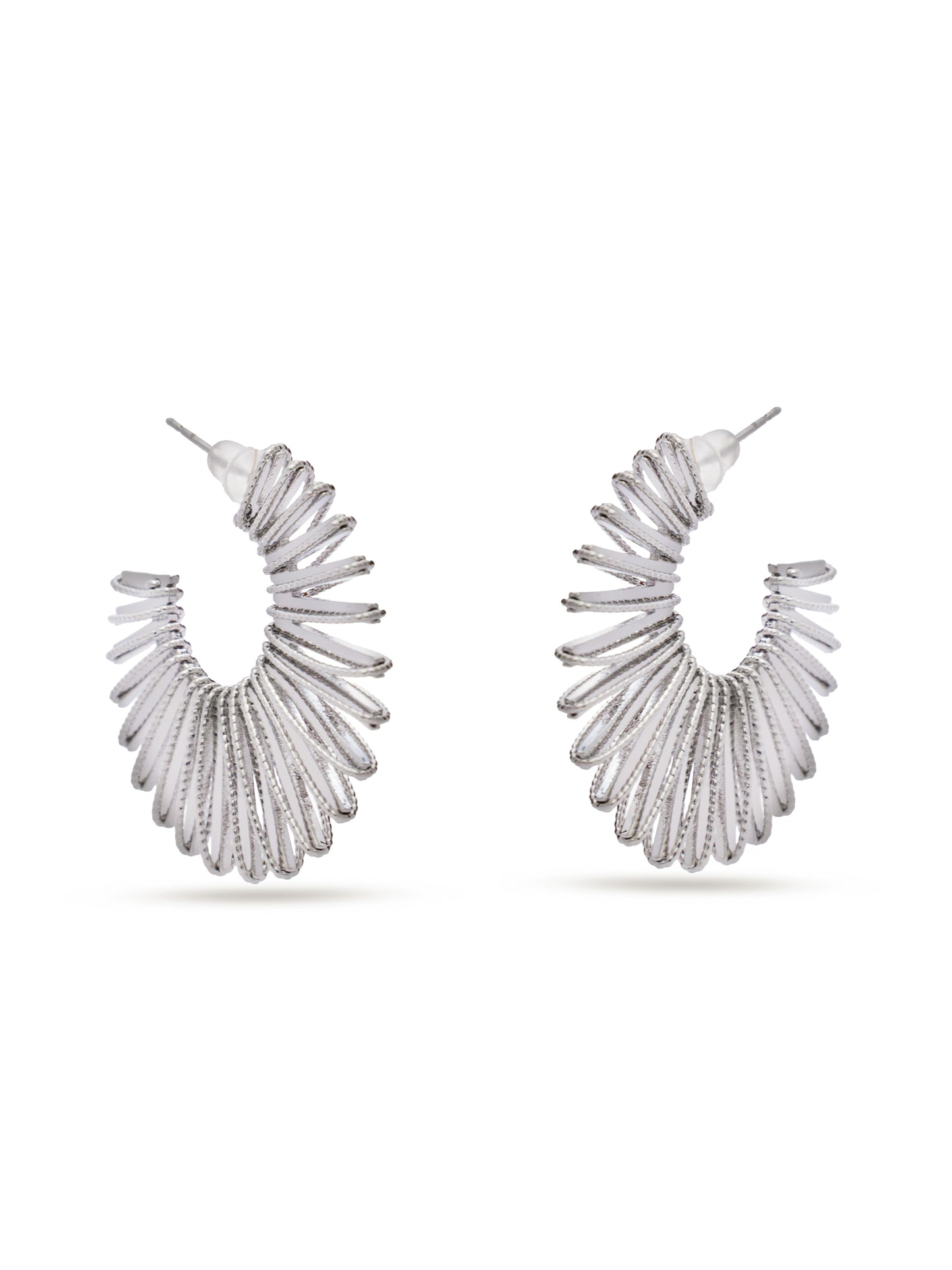 Silver Rays Earrings