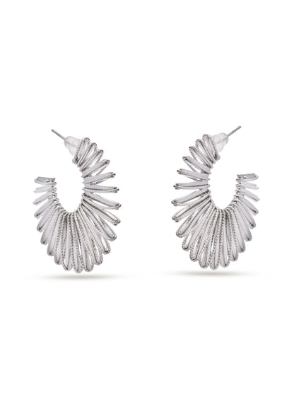 Silver Rays Earrings