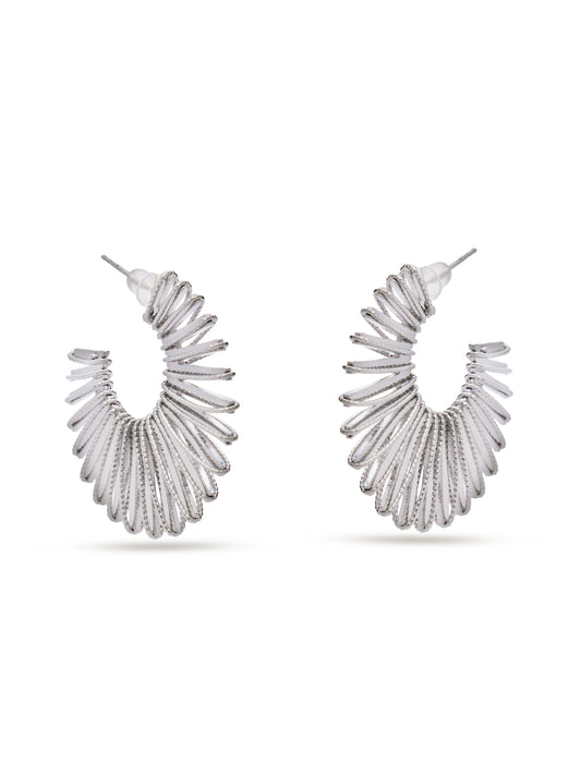 Silver Rays Earrings