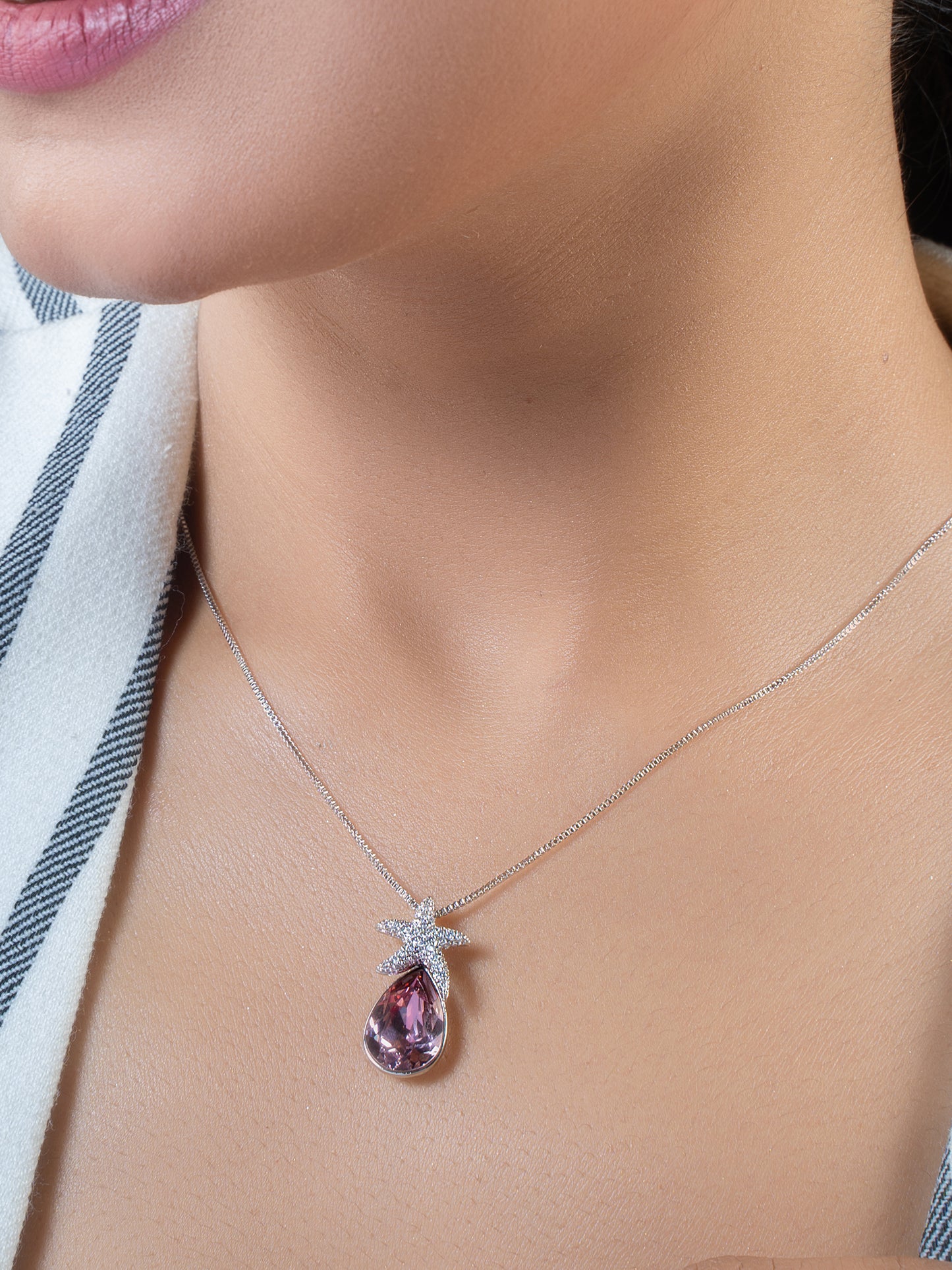 Swarovski Crystal Drop with Star Pandant