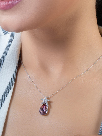 Swarovski Crystal Drop with Star Pandant