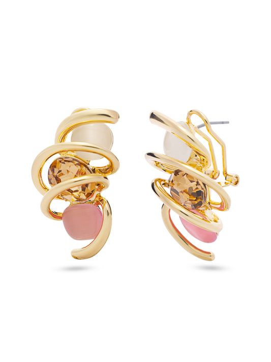 Multi Colour Stones in a Spring Earrings