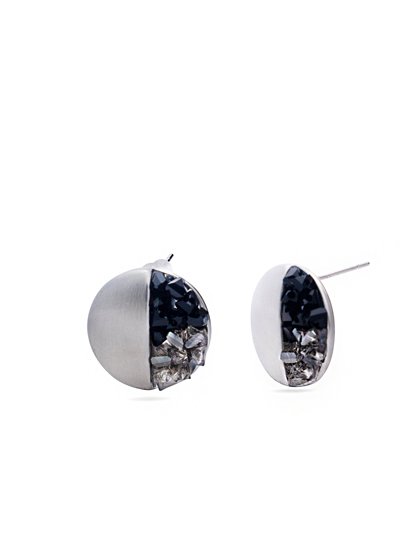 Metallic Crystal Earrings