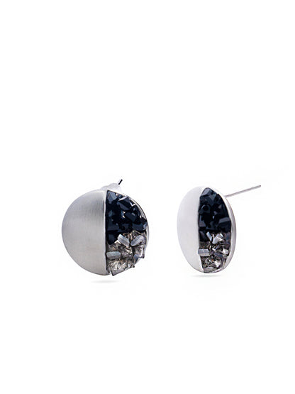 Metallic Crystal Earrings
