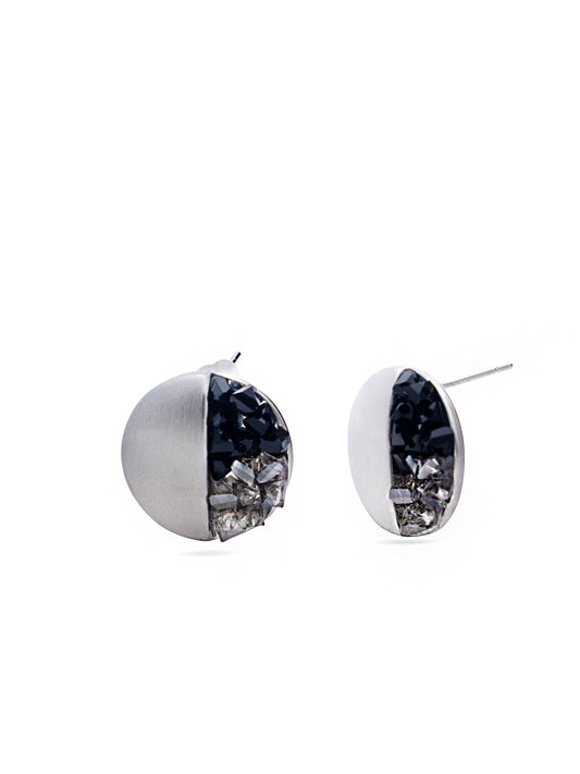 Metallic Crystal Earrings