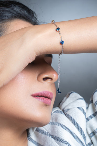 Sapphire Shades Swarovski Crystal Bracelet