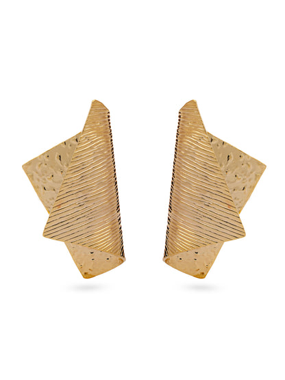 Textured Folded Sheet Earrings