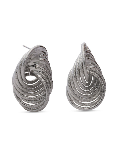 Silver Knotted Earrings