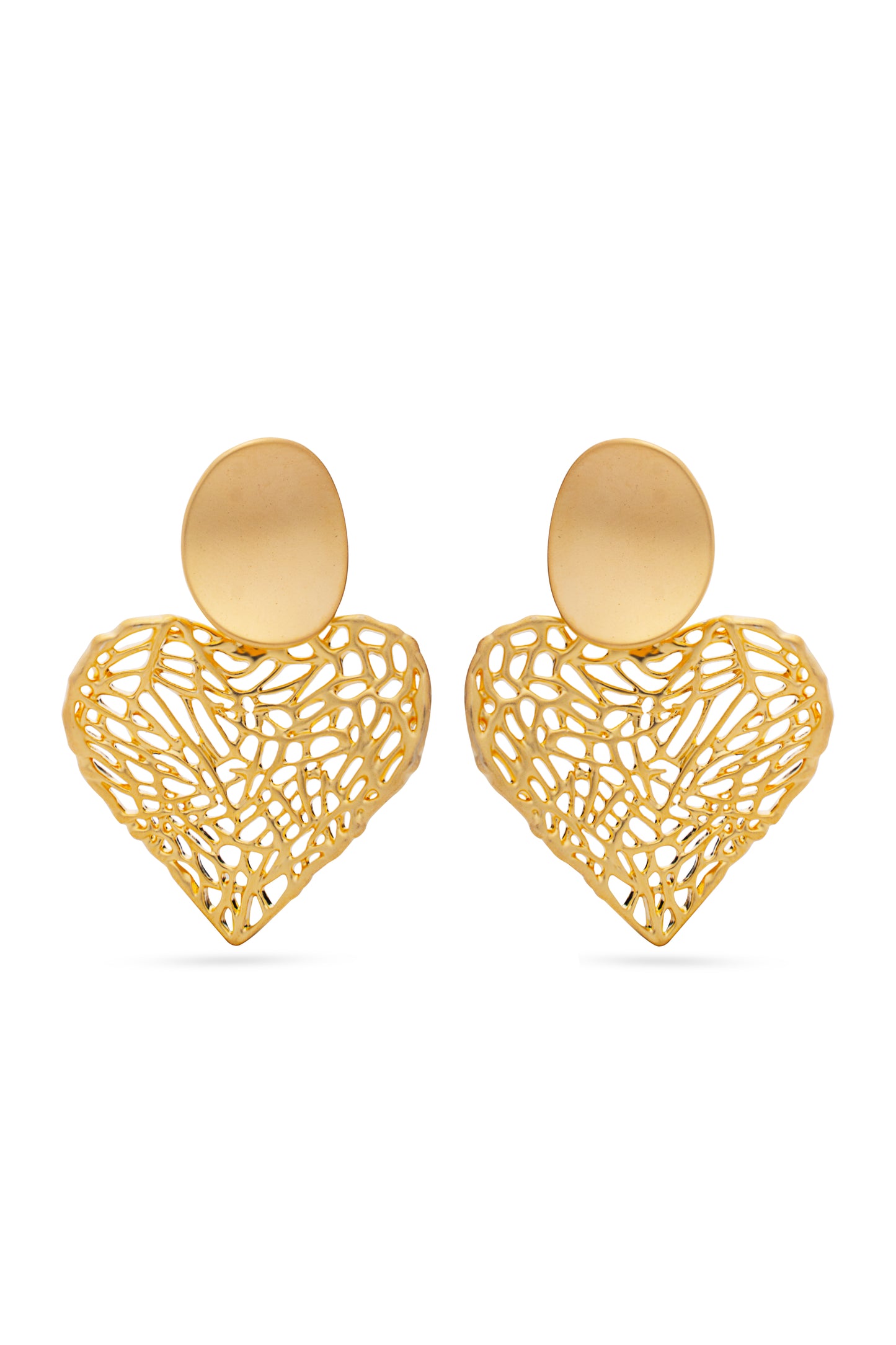 Golden Heart Earrings