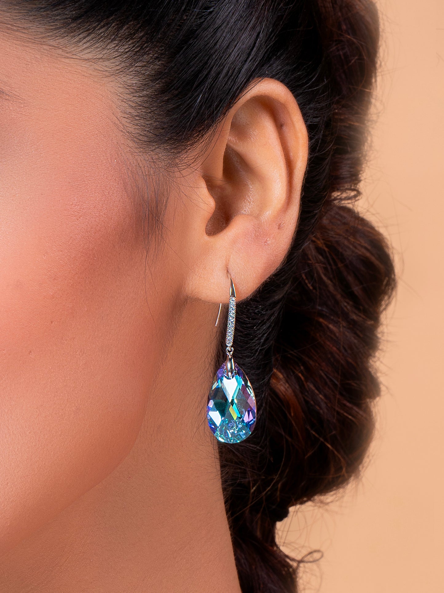 Tear Drop Swarovski Crystal Earrings