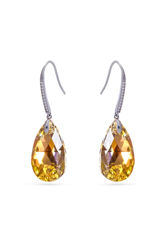 Sunset Shades Swarovski Crystal Danglers