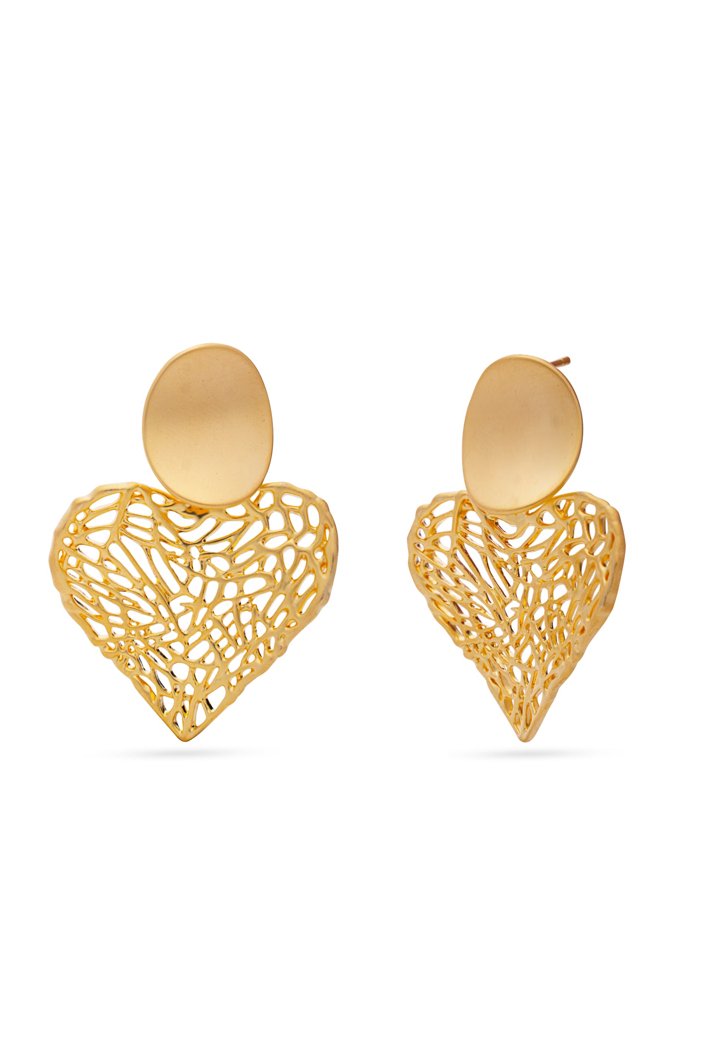 Golden Heart Earrings