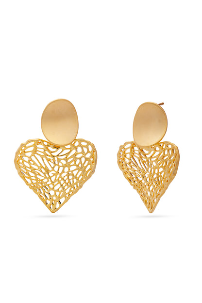 Golden Heart Earrings