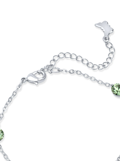 Shades Of Green Swarovski Crystal Bracelet