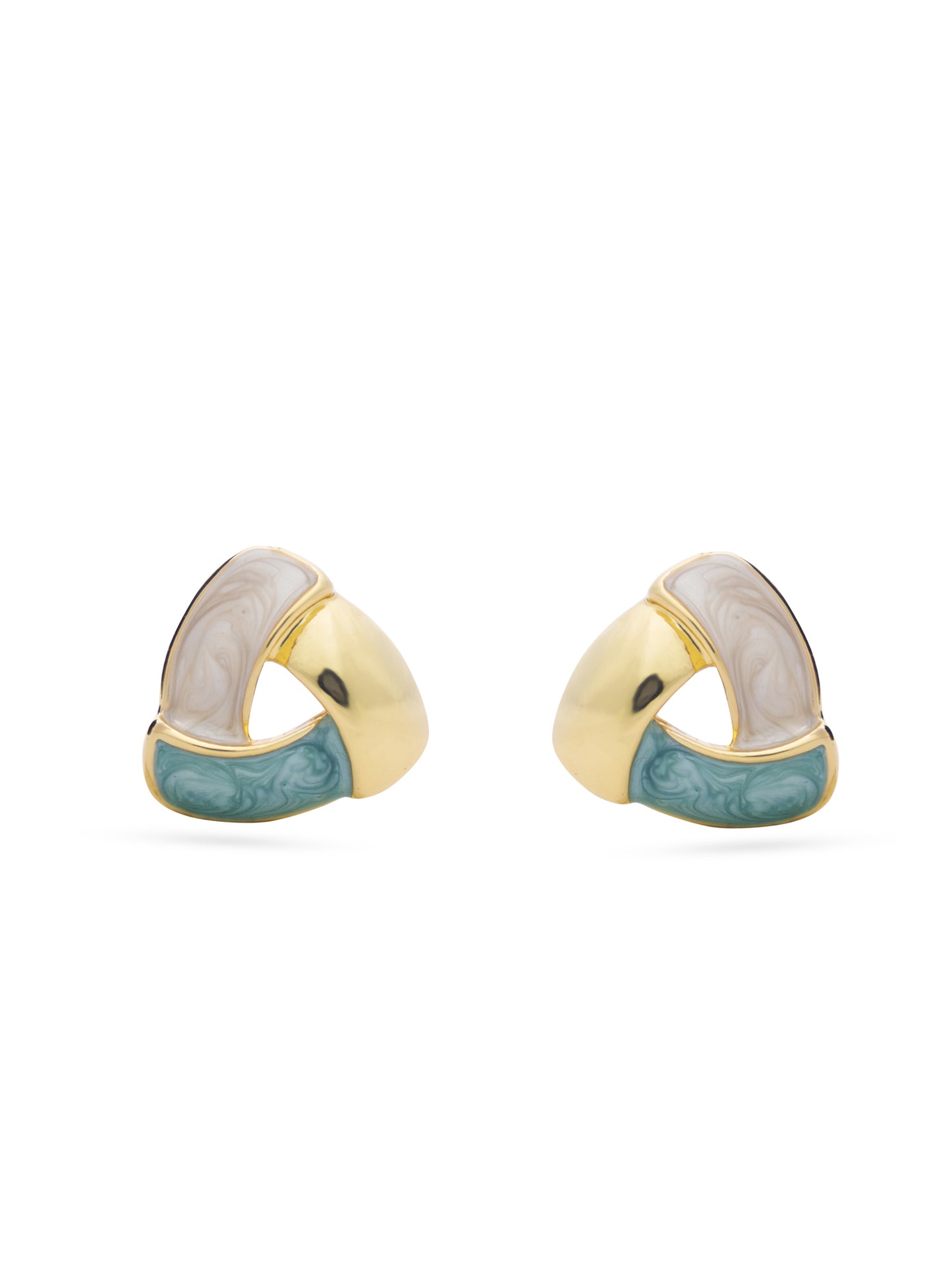 Tri-Tone Curved Harmony Pendent Set