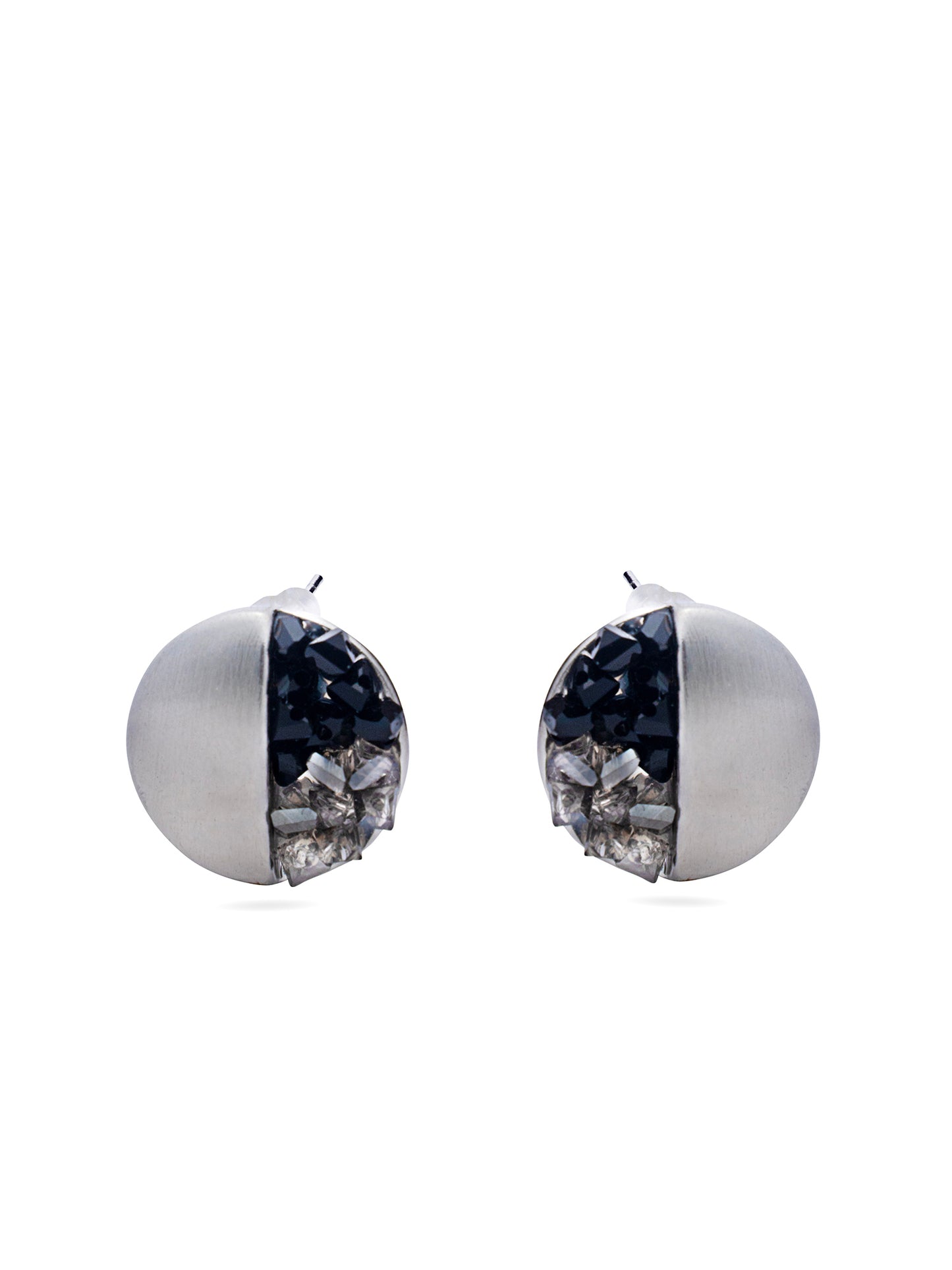 Metallic Crystal Earrings