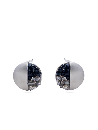 Metallic Crystal Earrings