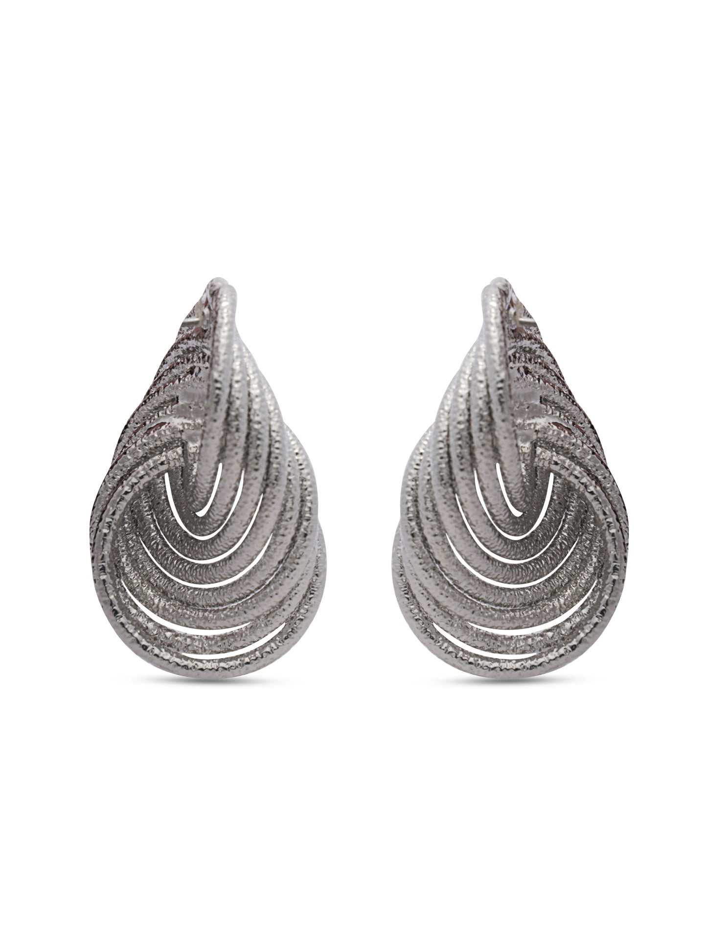 Silver Knotted Earrings