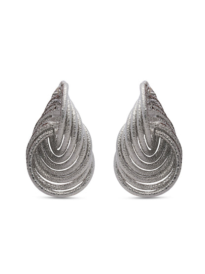 Silver Knotted Earrings