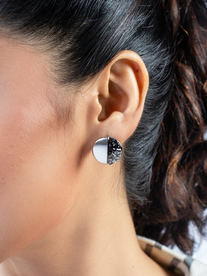 Metallic Crystal Earrings