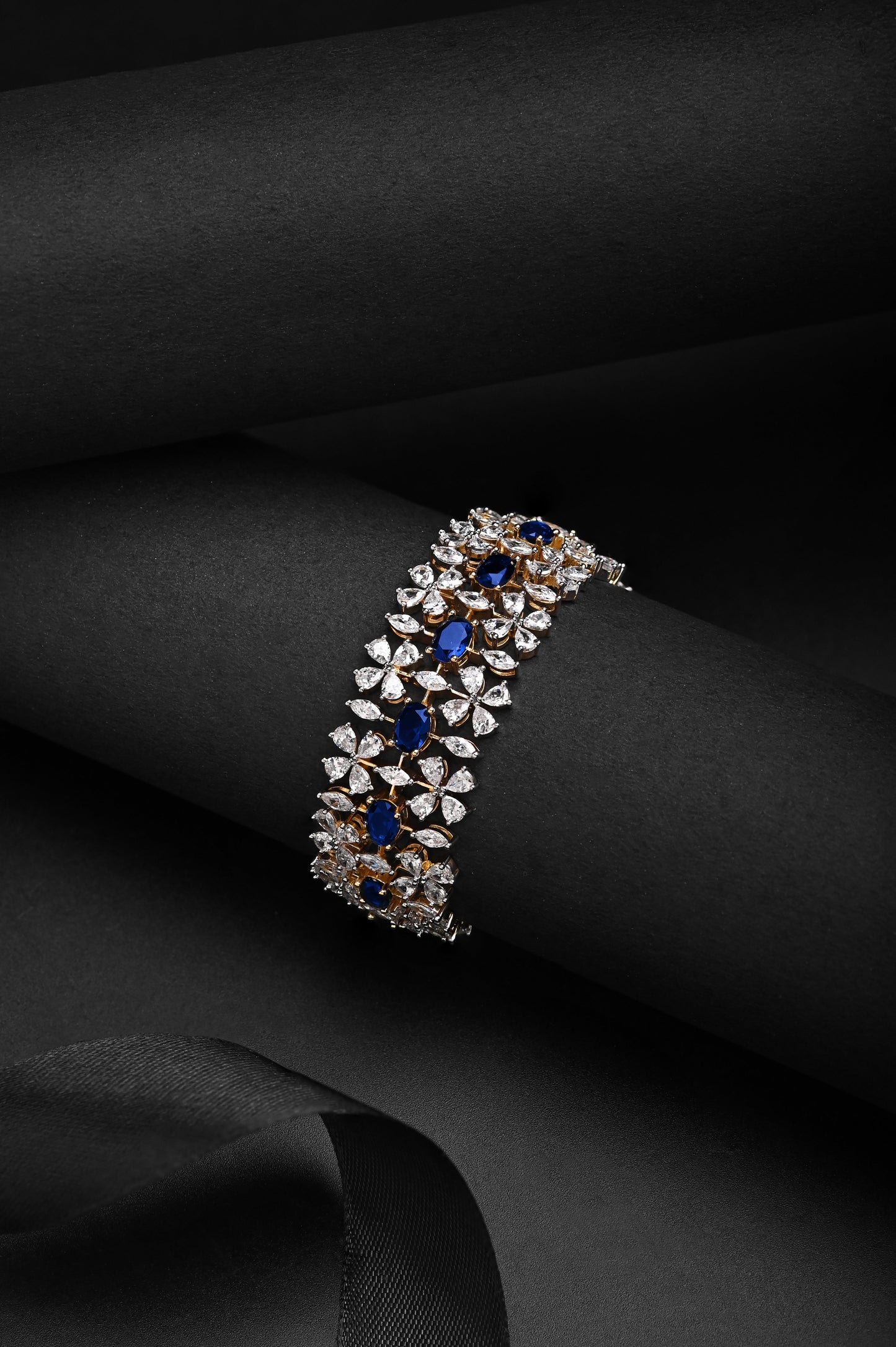 Sapphire Studded Zircon Bracelet