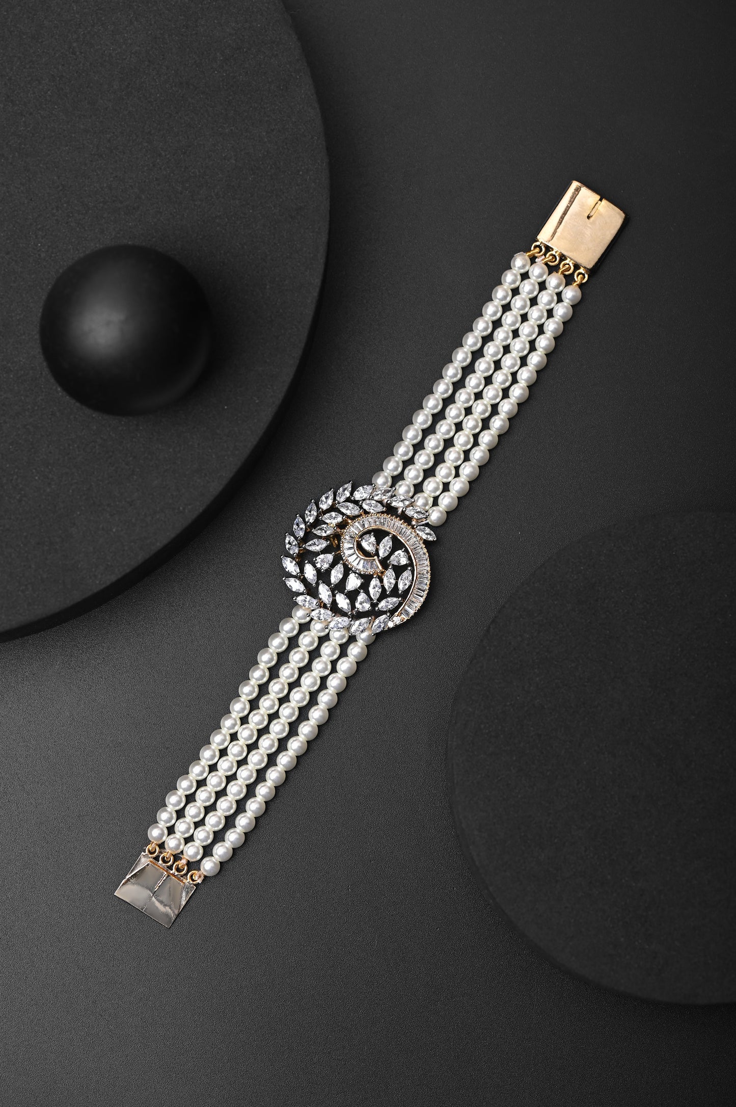 Pearls & Zircon Bracelet
