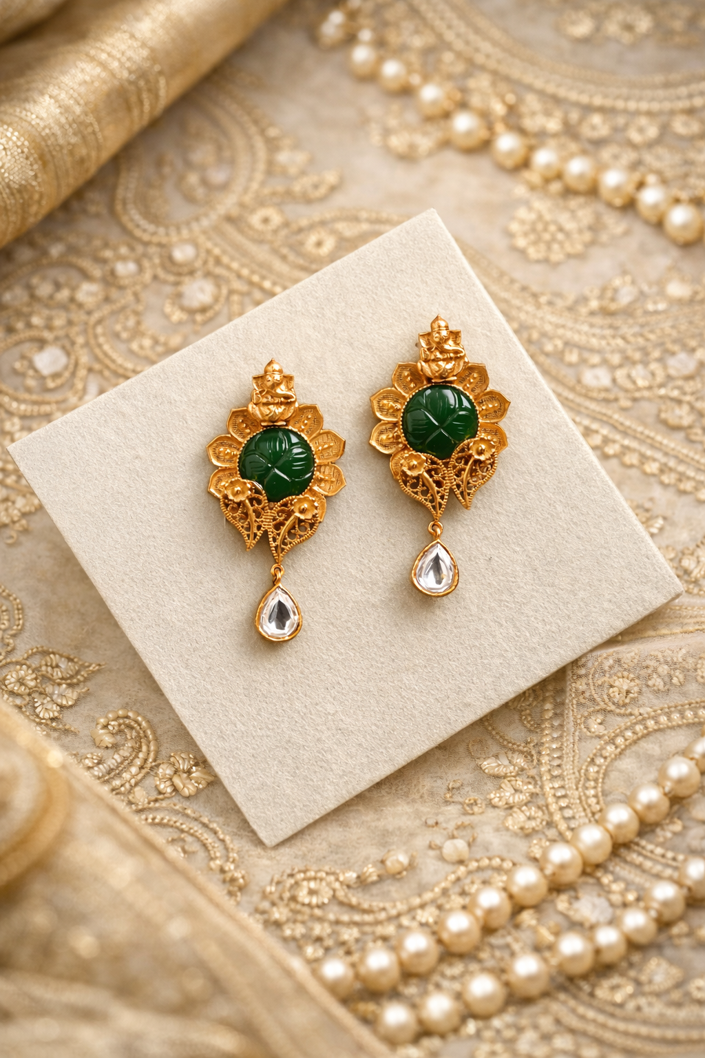 Temple Fusion Jadau Earring