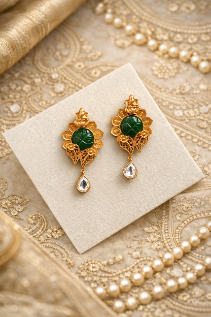 Temple Fusion Jadau Earring