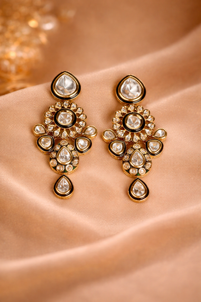 Simple Jadau Earrings