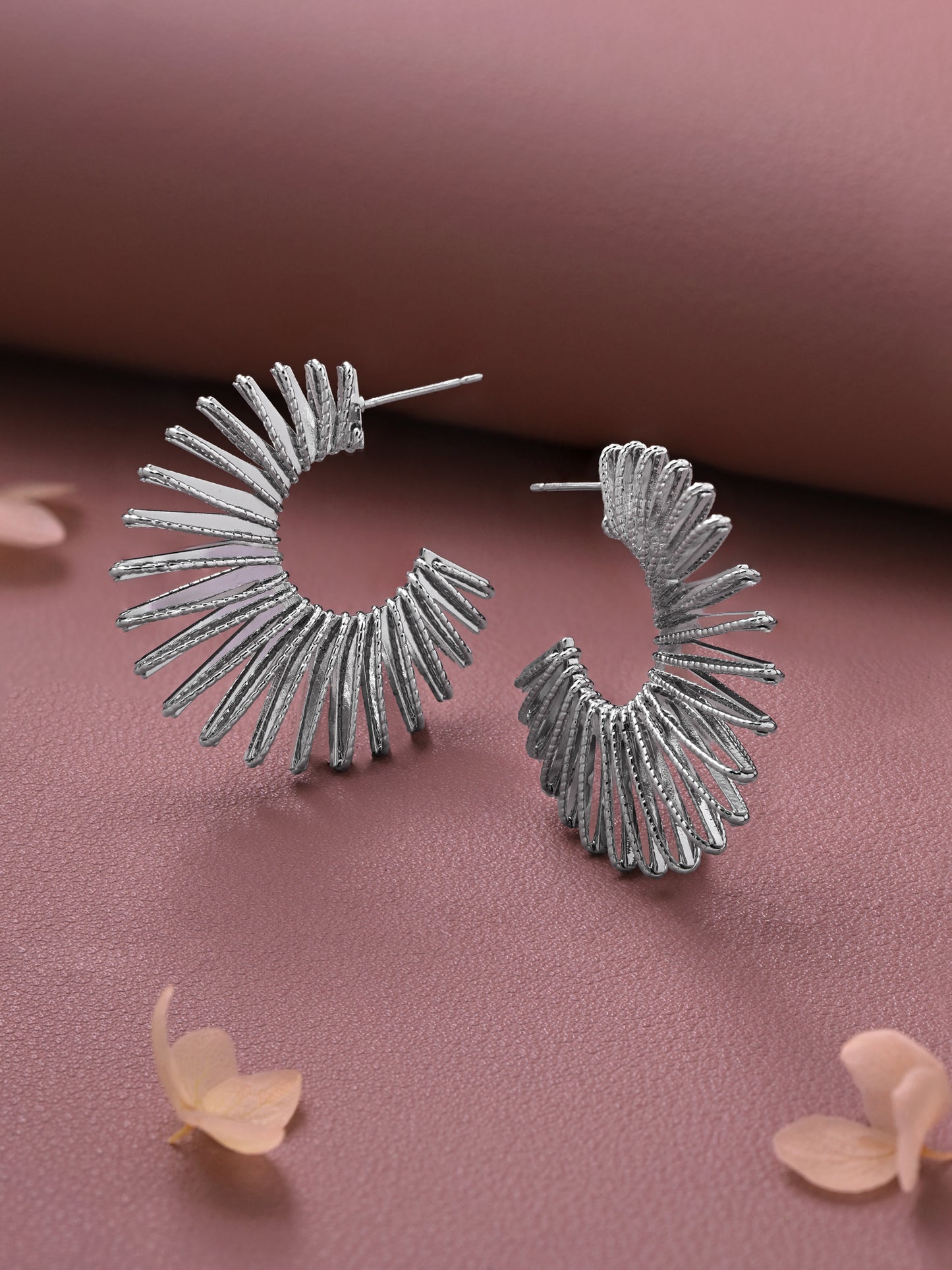 Silver Rays Earrings