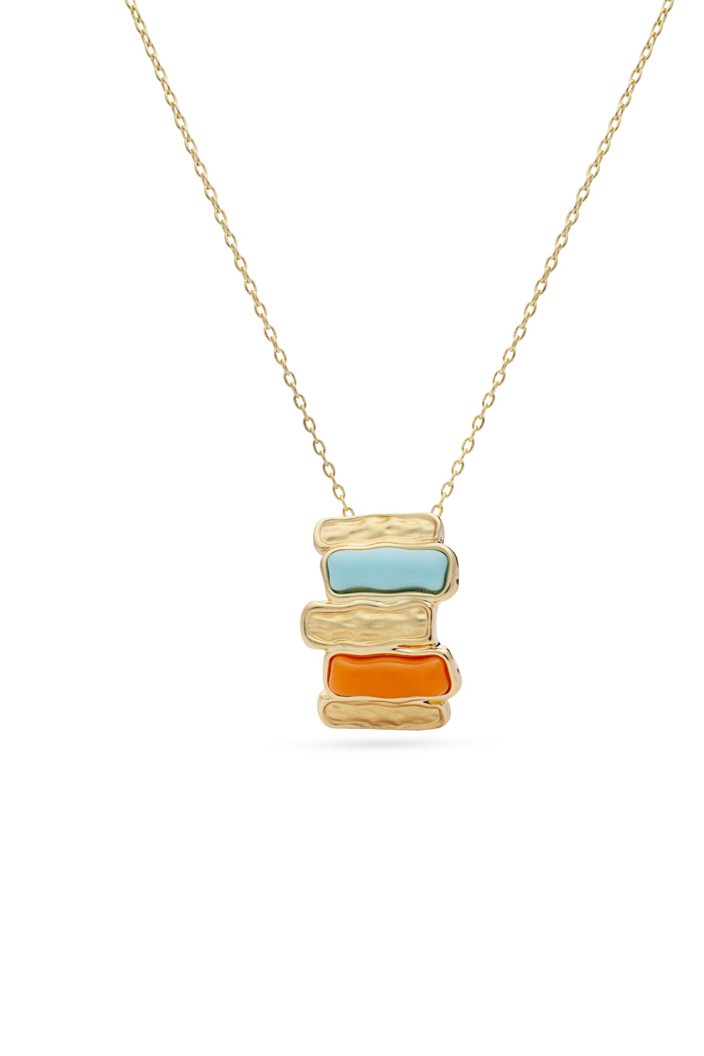 Multi Colour Brick Pendent Set