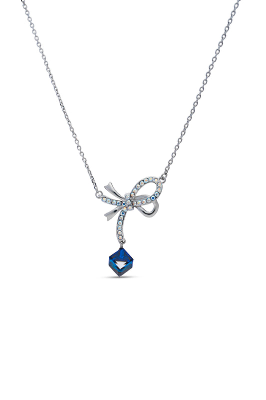 White & Blue Illusion Swarovski Crystal Pendant
